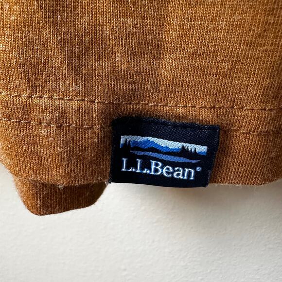 L.L. Bean Men's Shirt Allagash Henley Snap Pullover Coolmax Dark Mustard Sz XL - Picture 7 of 9
